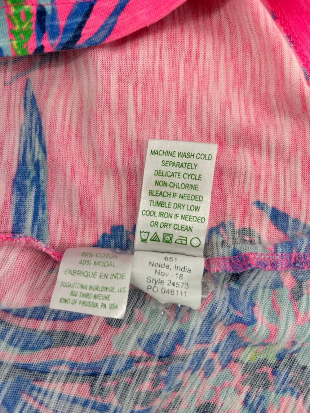 Lilly Pulitzer Surfcrest monkey dress in Tiki Pink - Picture 8 of 8